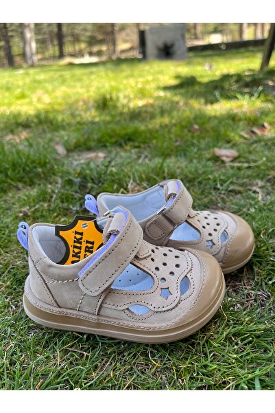 NİNO BEBE Nino Genuine Leather First Step Orthopedic Shoes for Baby Boy