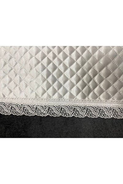 Yarençeyiz Dantelli Beyaz Kapitone Dantelli Raf Örtüsü En 33 × Boy 10 Metre