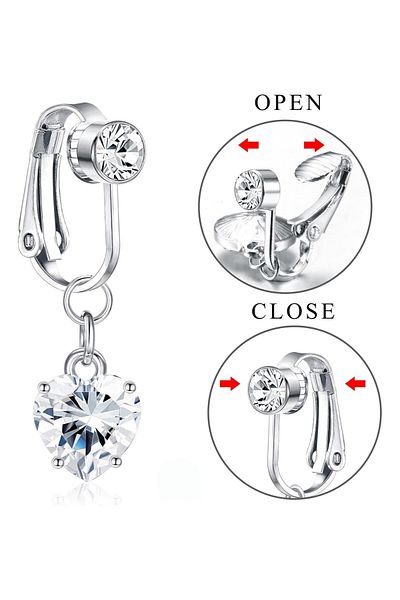 MAZEN Fake Compression Steel Belly Piercing Without Holes