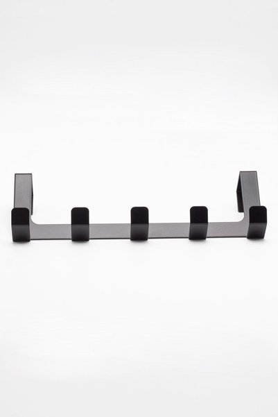 EVAY Door Hanger, Door Back Metal Hanger, Clothes Hanger, Robe Hanger, Black