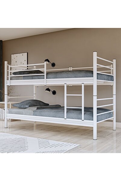 Metalia Gm 129 Level Ayrılabilir Çiftli Ranza Beyaz 90x190