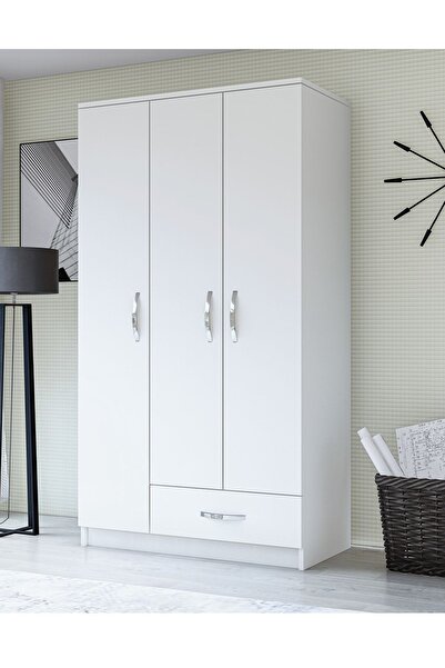 Metalia Life 3 Kapı Tek Çekmeceli Gardrop