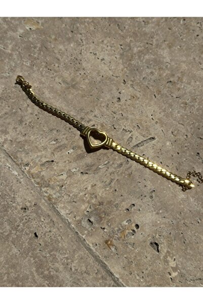 Hicrans Takı سوار من الفولاذ المقاوم للصدأ على شكل قلب مجوف