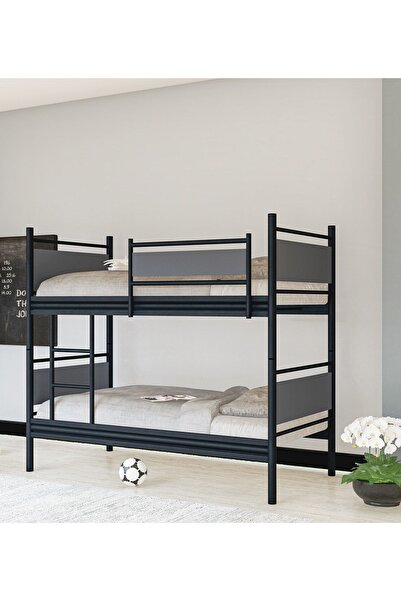 Metalia Gm 128 Star Ahşap Metal Ranza Siyah-antrasit Gri