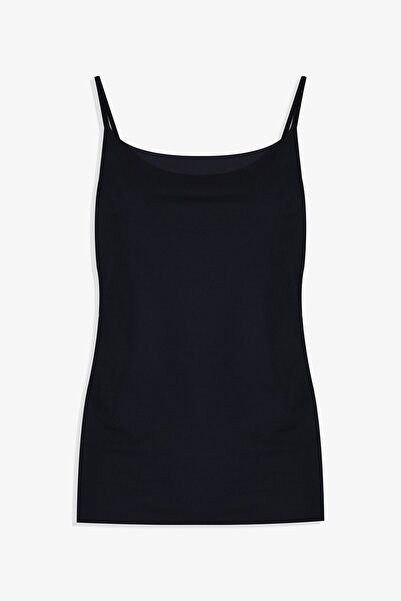 koza iç giyim Women's Adjustable Strap Laser Cut Tank Top