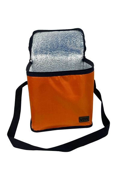 woys Τσάντα Thermos 30 Lt Πορτοκαλί θερμομονωμένη τσάντα μεταφοράς τροφίμων - Δώρο 1 μπαταρία πάγου