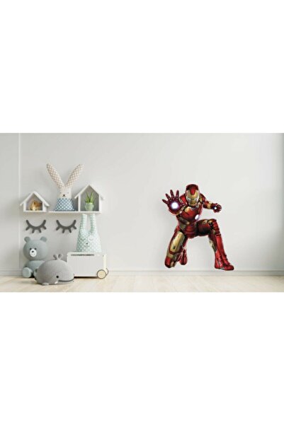 Sepet Yıldızı Avengers Ironman Kids Room Wallpaper Accessories Decoration Sticker 65x80 Cm