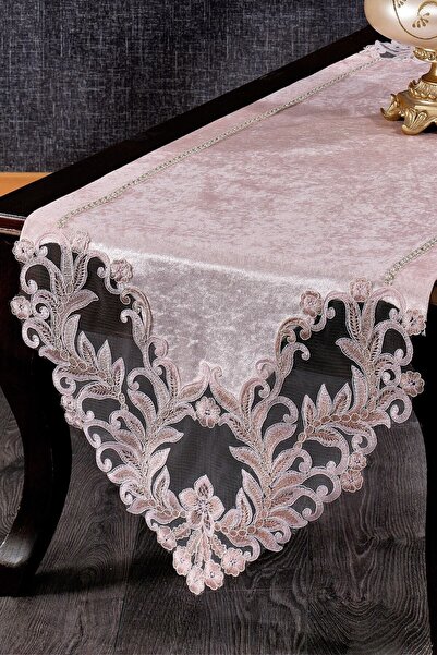Evlen Home Victoria Velvet Stone Covoraș de masă din dantelă pentru un singur...