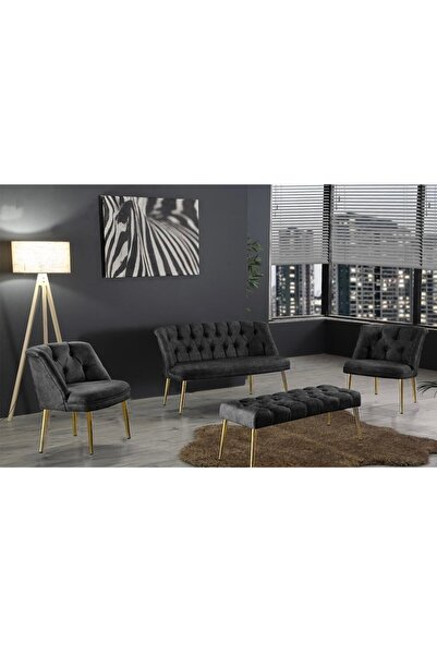 ElizzanMobilya Nev Elizzan Garden Metal Antrasit