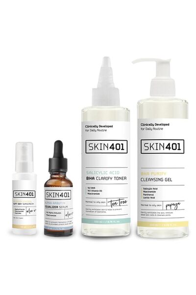 Skin401 Tam Koruma Gündüz Bakım Rutini (Karma ve Yağlı Cilt Tipleri)