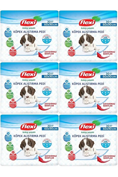 Flexi Evcil Hayvan Tuvalet Eğitim Pedi 60*90cm 180 Adet (6PK*30)