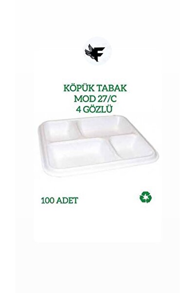 FİGANLAR extra kalın 4 Gözlü Köpük Tabldot 100 Adet mod 27c