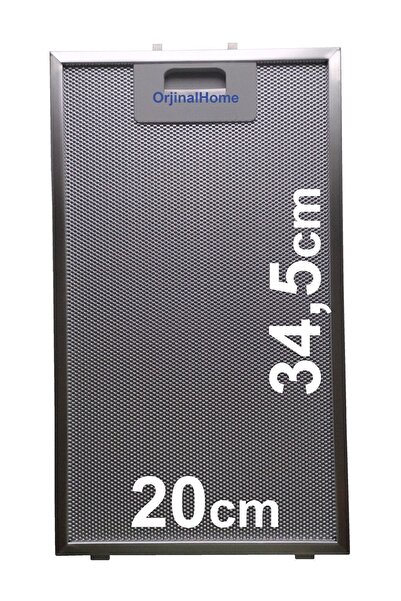 Esty 3471 W6 (3471610306) Davlumbaz Aspiratör Filtre Alüminyum Süzgeç Kaset Y...