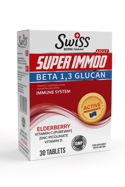 Bork Swiss Natural Swiss Bork Super Immoo Beta-Glucan 30 Tablet Beta-1,3 Gluc...
