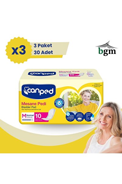 bgm Canped Kadın Mesane Pedi Normal 30 Adet -m- Idrar Kaçırmaya Özel