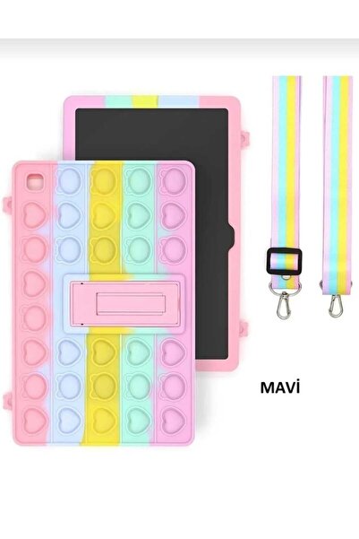 CoverCenter Lenovo Tab M10 HD (2nd Generation) TB-X306F Compatible Case Popit Fun Children's Case with Strap Stand