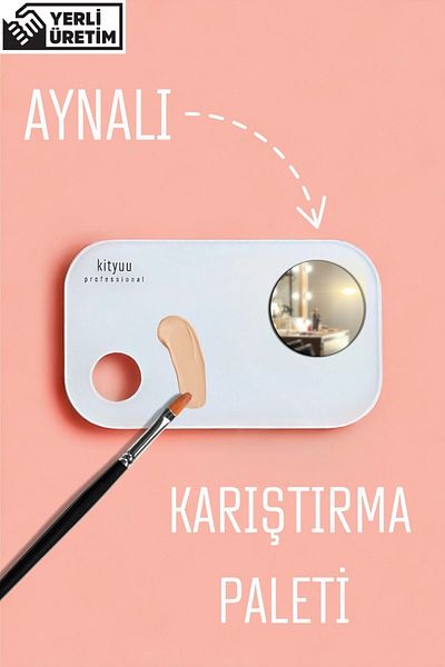 Kityuu Mixing Palette with Mirror Gift |   Product Makeup Blending Palette