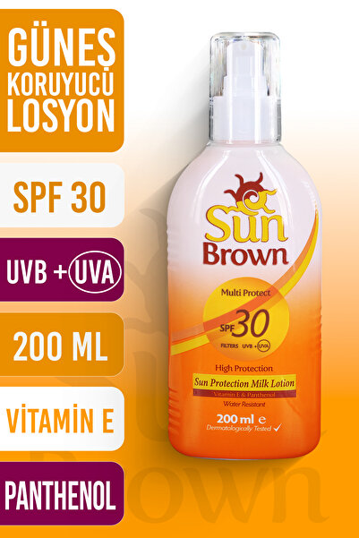 Sun Brown Güneş Koruyucu Süt Spreyi Spf30 200 ml