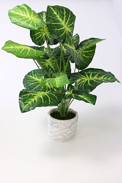 Yapay Çiçek Deposu Saksıda Yapay 18 Dallı Dev Lüx Bitki 70cm