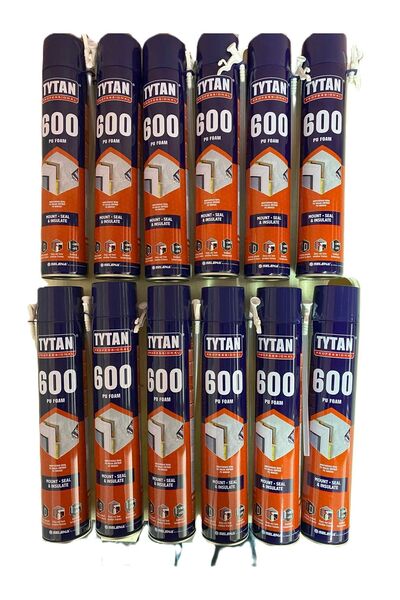 TYTAN Poliüretan Dolgu Montaj Köpük 600 gr*12 ADET
