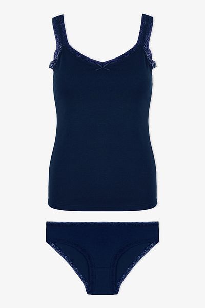 koza iç giyim Women's Lace Detailed Athlete Panties Set