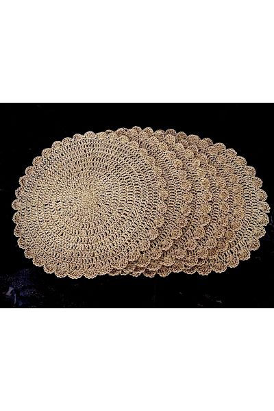 DNA MODA 6-Piece Wicker Supla Hand Knitted - Bohemian Runner America Service