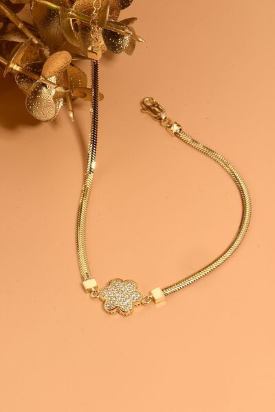 Çgk Çiğdem Gürel Kuyumculuk Yonca Balık Sırtı Zincir Altın Bileklik