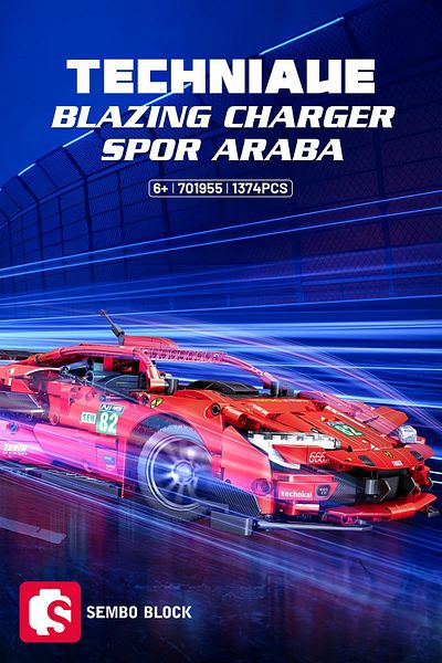 Sembo Block شاحن سيارة - 1:14 1374 قطعة، متوافق مع Lego ( 701955 )