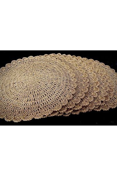 DNA MODA 6-Piece Wicker Supla Hand Knitted - Bohemian Runner America Service