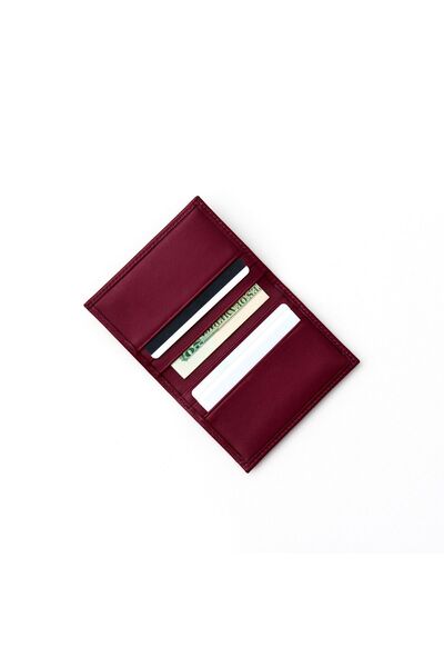 HELMBROOK Townsend Men's Special Design Claret Red Leather Wallet - Multi-Compartment and Rfid Protection