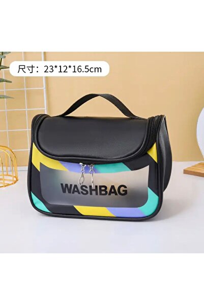 synshop Kawaii Kore Japon Shein Tarzı Deri Su geçirmez Makyaj Çantası Düzenleyici Kalemlik Hediye