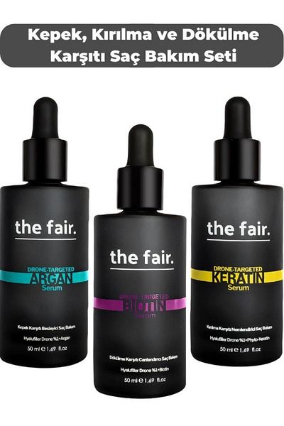 the fair. The Fair - 150 ml Vegan Hair Serum Set, Anti-Shedding, Breakage and Dandruff