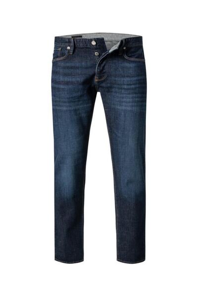 Emporio Armani جينز رجالي كحلي - قماش دينم، خصر عادي، موديل مستقيم 6D1J75 1D83Z-0941