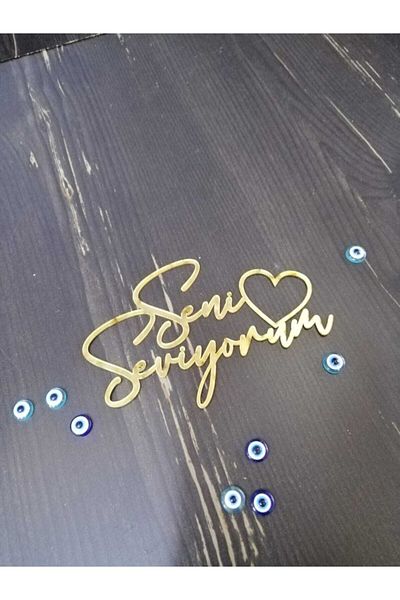 SG TASARIM Pinyata Chocolate Ornament - Cake Ornament, I Love You