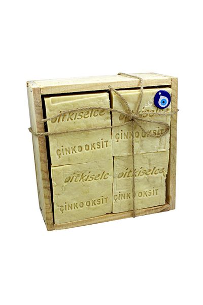 bitkiselce 1Kg8 Pieces Handmade Zinc Oxide Soap