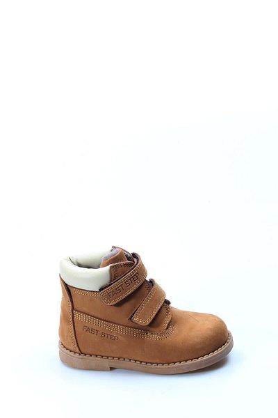 FAST STEP Unisex Genuine Leather Fur Lined Winter Comfortable Daily Velcro Baby Classic Boots 006kba1001