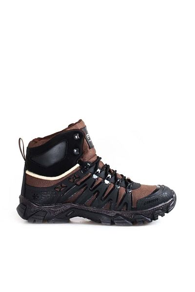 FAST STEP Brown Water and Cold Resistant Non-Slip Sole Men's Outdoor and Trekking Boots 261smac-01