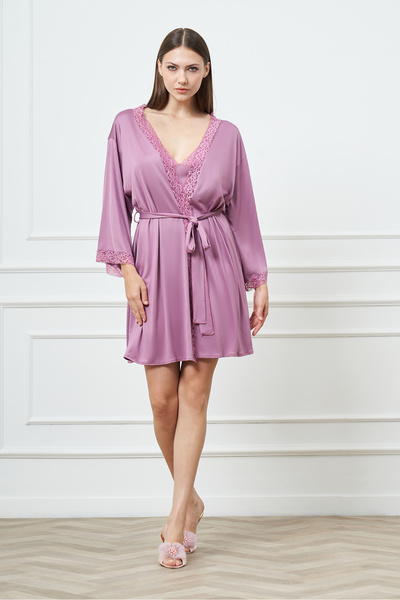 GIONA Micro Combed Cotton Fabric - Nightgown and Dressing Set