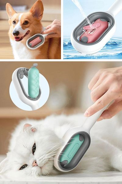 Buffer Cat and Dog Hair Collection Brush with Water Tank - Pet Comb