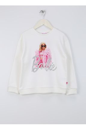 Barbie Bask l Kad n Ekru Sweatsh rt BRB4WG SWT6028 Fiyat Yorumlar Trendyol