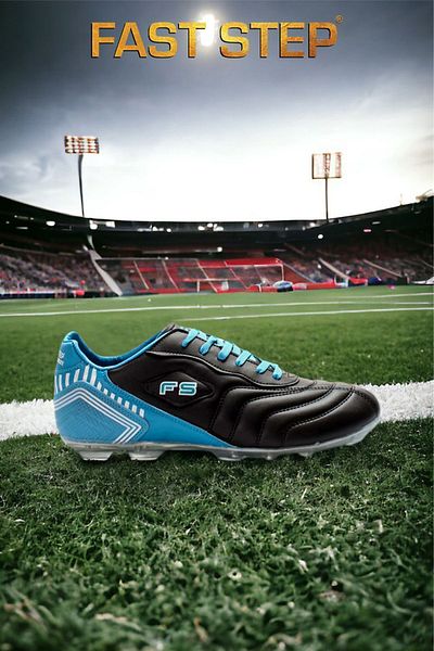 FAST STEP Black Blue Men's Crampon Shoes 618xa1200k