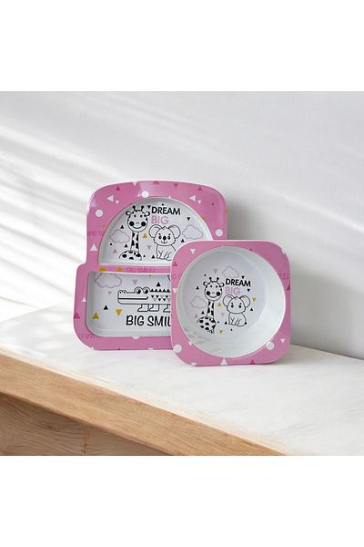 Mamaloop Melamine Food Plate Set