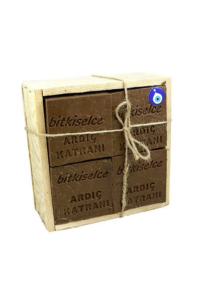 bitkiselce صابون قطران العرعر المصنوع يدويًا من هيربالسيس 1 كجم8 قطع