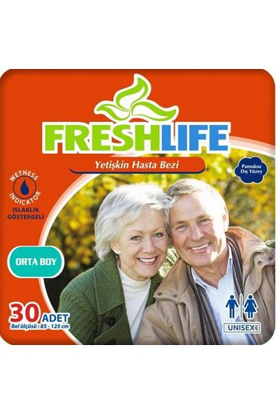 Freshlife Freshlife Patient Diaper Binding (with Waistband) Medium Size 30 Pieces