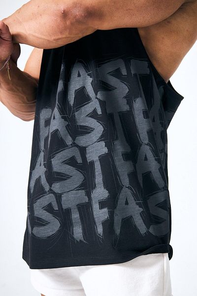 FAST EFFECT WEAR قميص داخلي أمامي وجانبي مطبوع عليه "Doodle"
