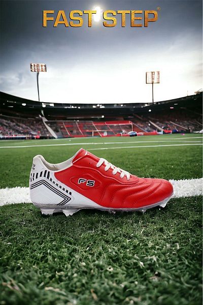 FAST STEP حذاء Astroturf Field للرجال باللون الأحمر 618xa1200h