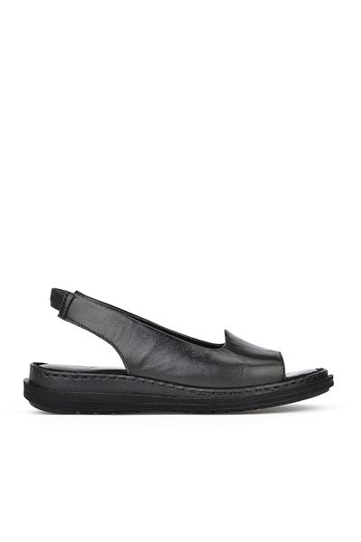 Ziya Sandale de damă din piele naturală - negru 1411008 z016