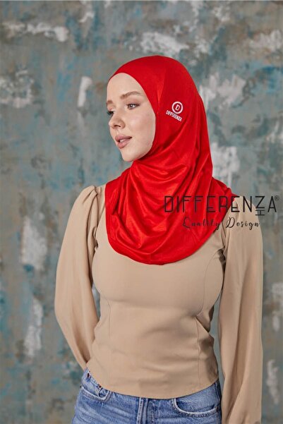 Differenza Red Plain Hologram Bonnet