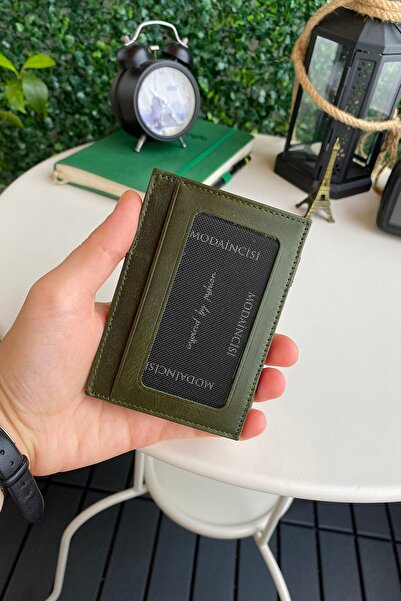 Modica Lotus - Genuine Leather RFID Protected Wizard Green Wallet