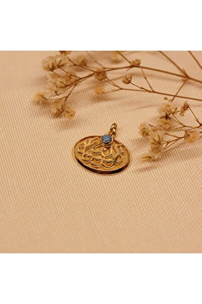 TAHAN MÜCEVHERAT Mavi Boncuklu Maşallah Modern Kolye Ucu
